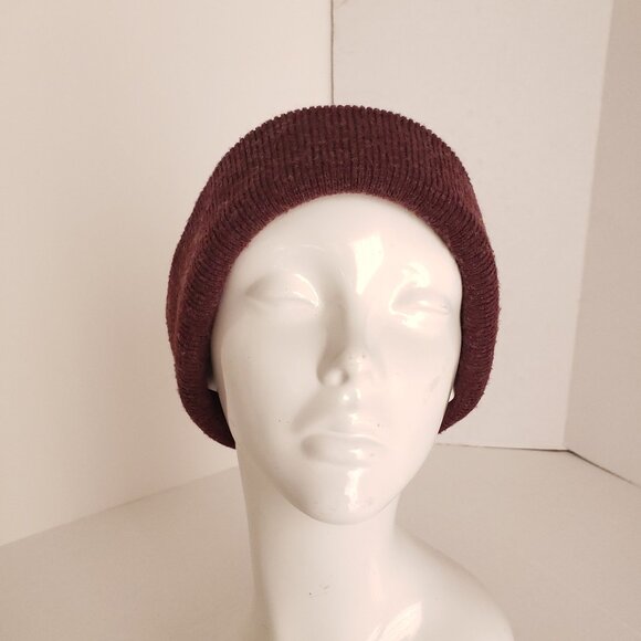 Unisex Adults Burgundy Tone Color Cute Hat Beanie - Picture 1 of 8